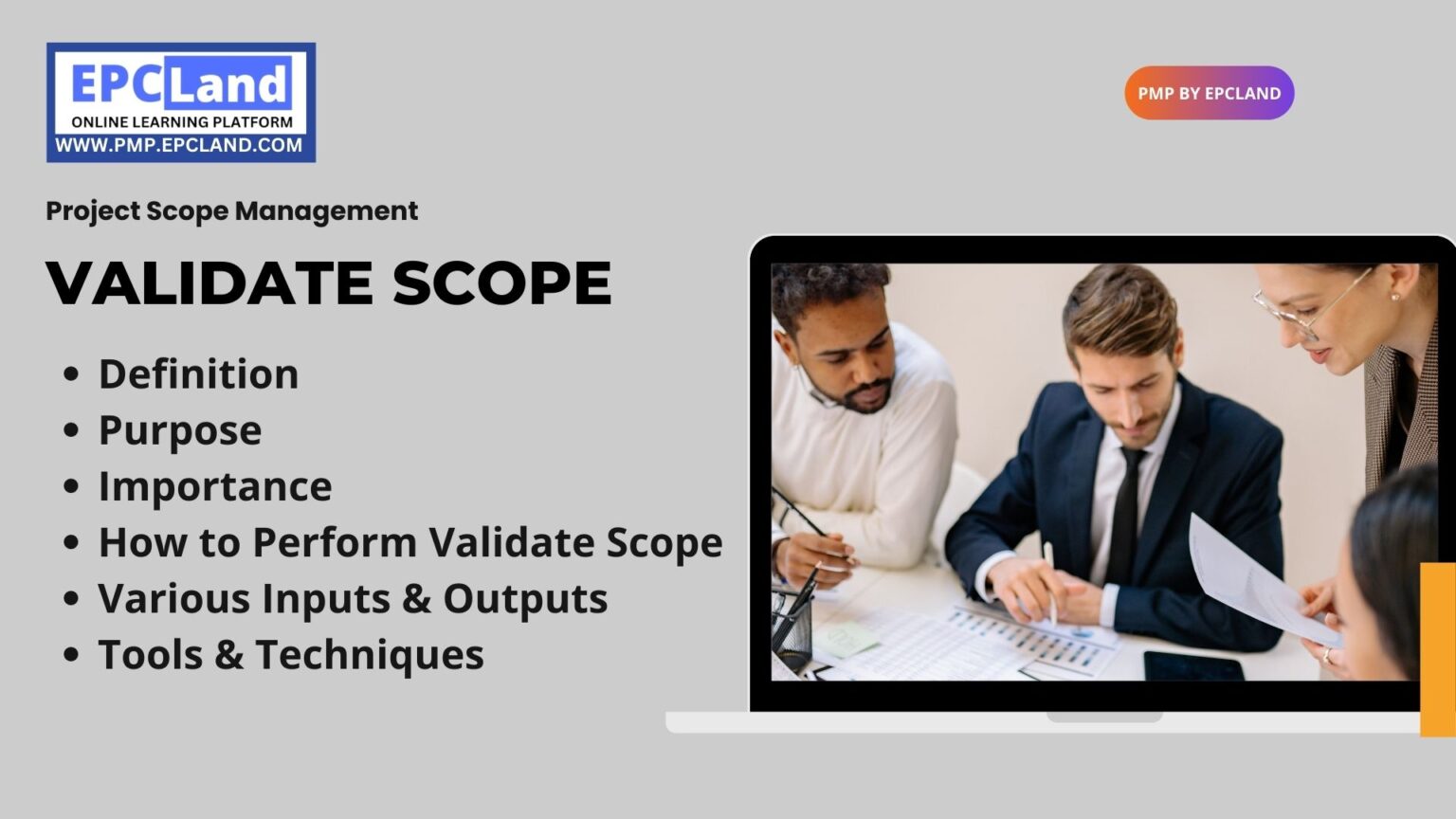 Validate Scope Project Scope Management, Definitions, Importance